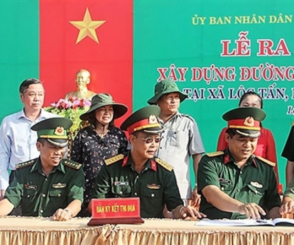 Xã Lộc Tấn, huyện Lộc Ninh (Bình Phước): Sức mạnh đoàn kết trong xây dựng đường nông thôn mới